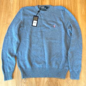 Vintage New with Tags Polo Ralph Lauren Sweater in light blue